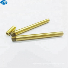 Precision CNC turning machining brass threaded tube